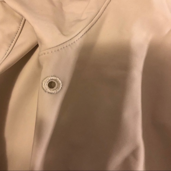 Lululemon White Crewneck Mesh and Ruffle Sweater - Picture 5 of 6